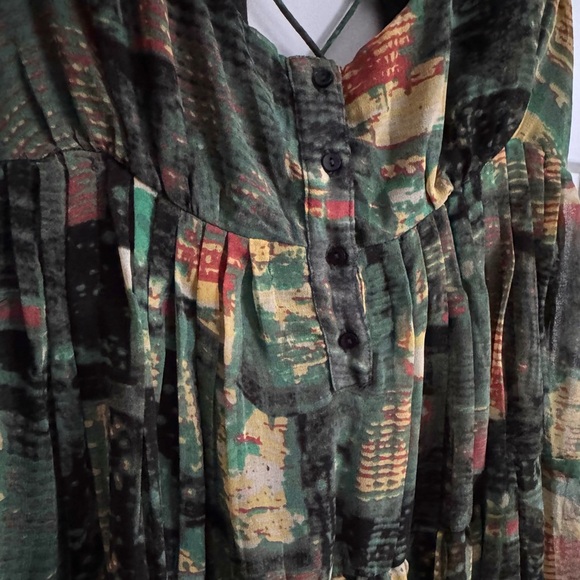 URBAN OUTFITTERS UO Justine Mini Lace Up Dress Large - Picture 7 of 8